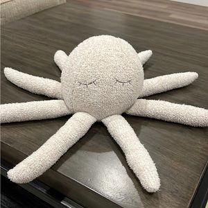 Barefoot dreams Buddy Octopus in Sand/white color